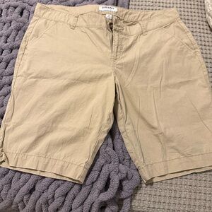 Old Navy Khaki Cotton Shorts